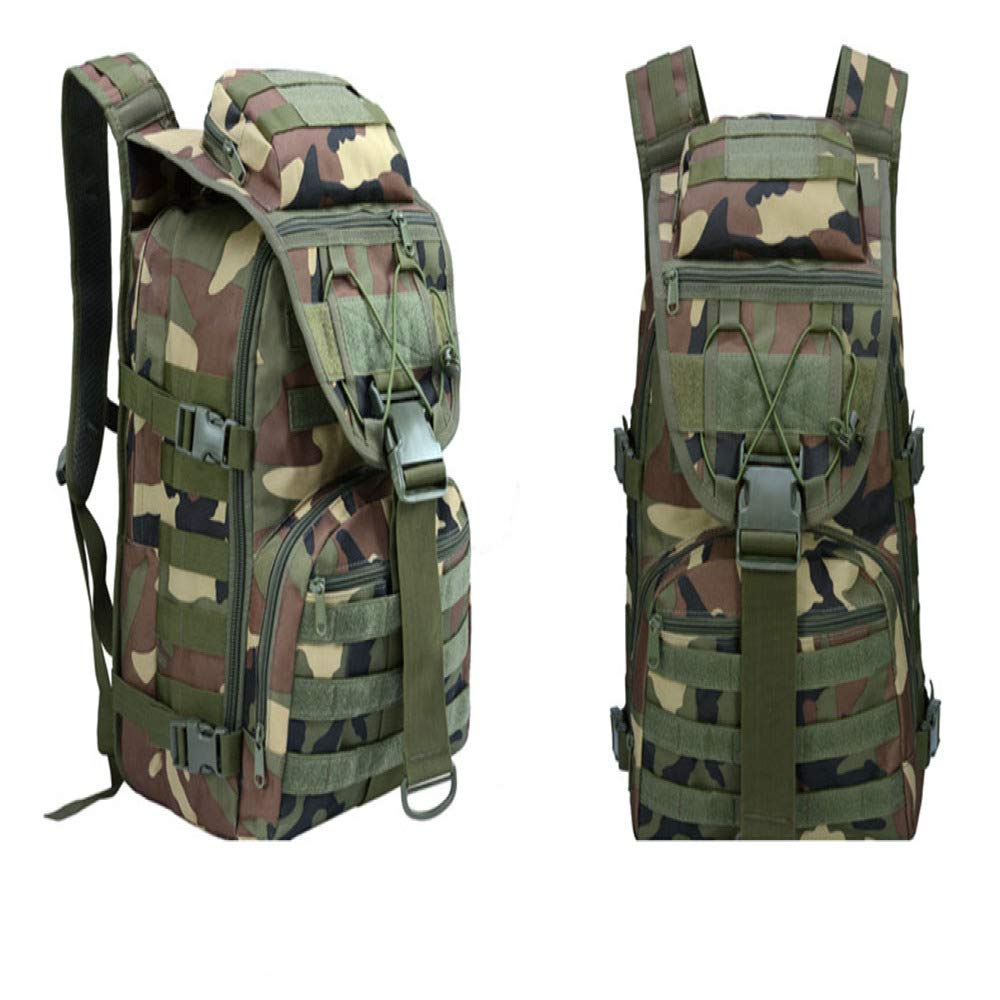 Wszzb Outdoor Camouflage Backpack Travel Hiking Camping Backpack 31X18X45Cm