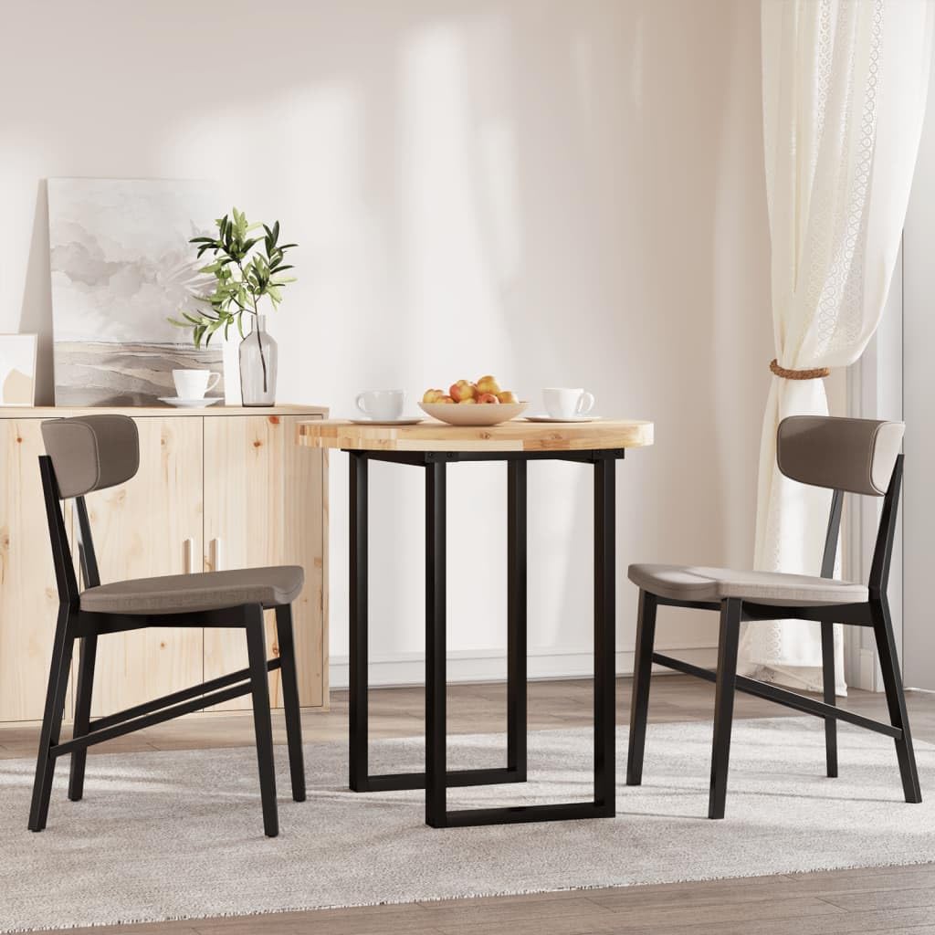 Mesa redonda de 70 x 4 cm de diámetro de madera de acacia maciza, sin tratar, duradera para mesa de comedor, mesa de restaurante, mesa de café, versátil en casa y negocio
