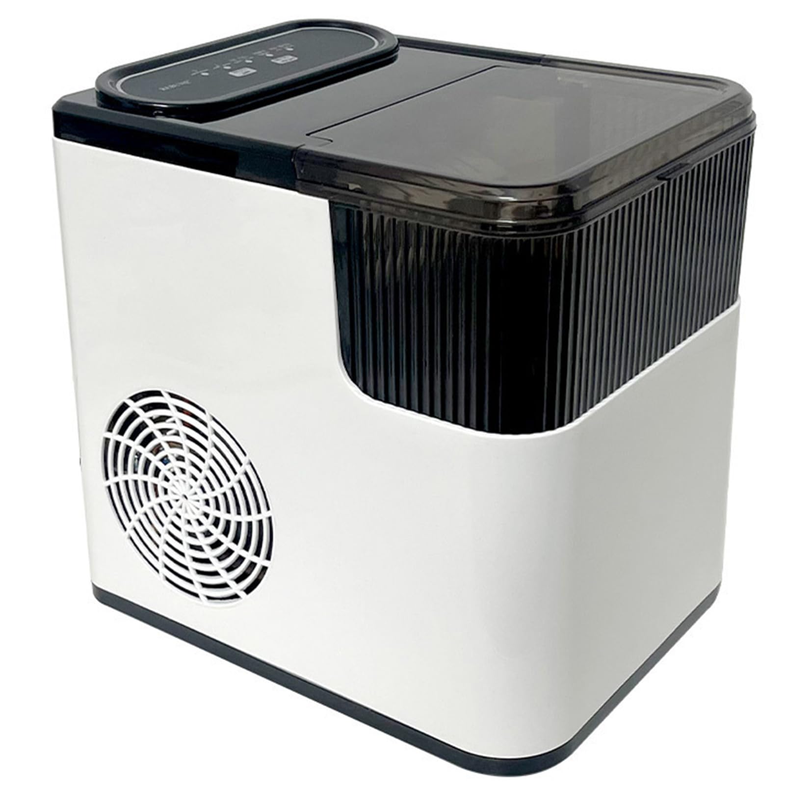 Generico Macchina per Il Ghiaccio Portatile, autopulente, con comandi Touch, Produce 12 kg di Ghiaccio al Giorno, Ideale per casa, Bar, Cucina e Ufficio.