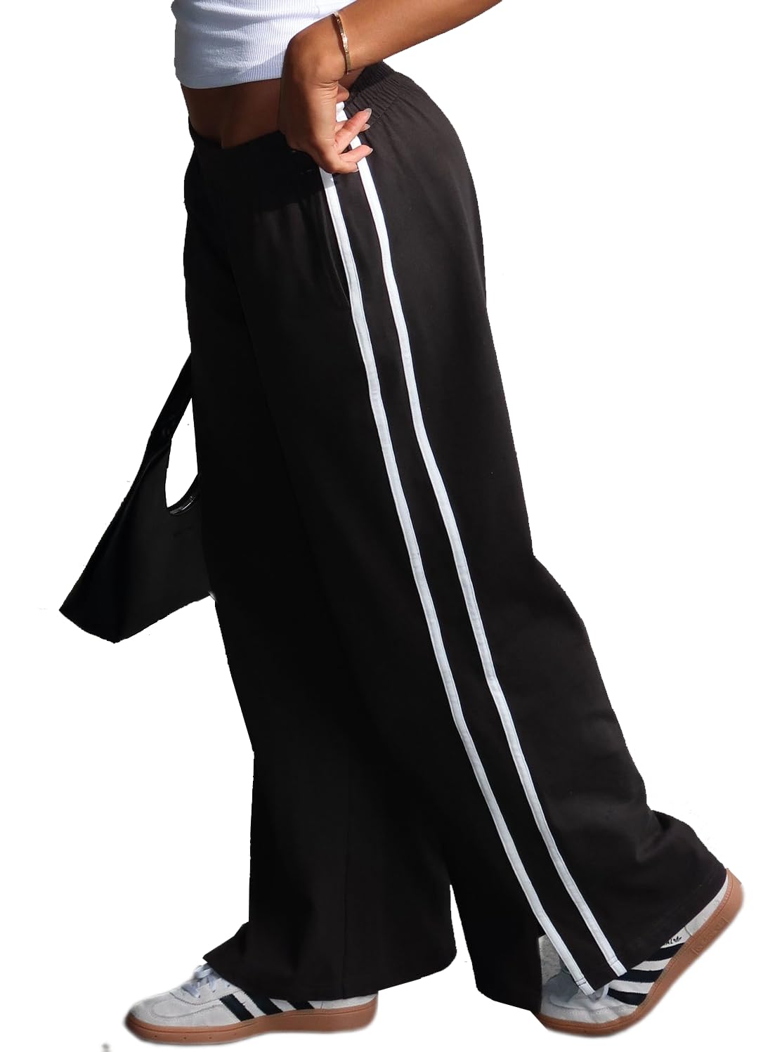 Double Stripe Wide Leg