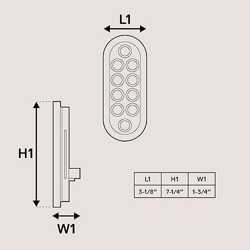Miniatura 5 de Luz trasera LED ovalada roja para remolque de 6 pulgadas DOT FMVSS 108 SAE S2TSI6P2 Ojales y enchufe incluidos IP67 resistente al agua Stop Turn