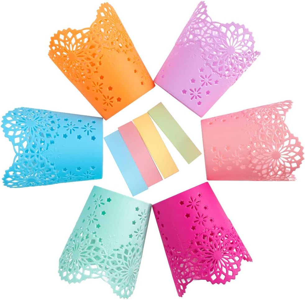 Koogel 6 Pcs Pen Pencil Holder Cup Set, Different Pencil