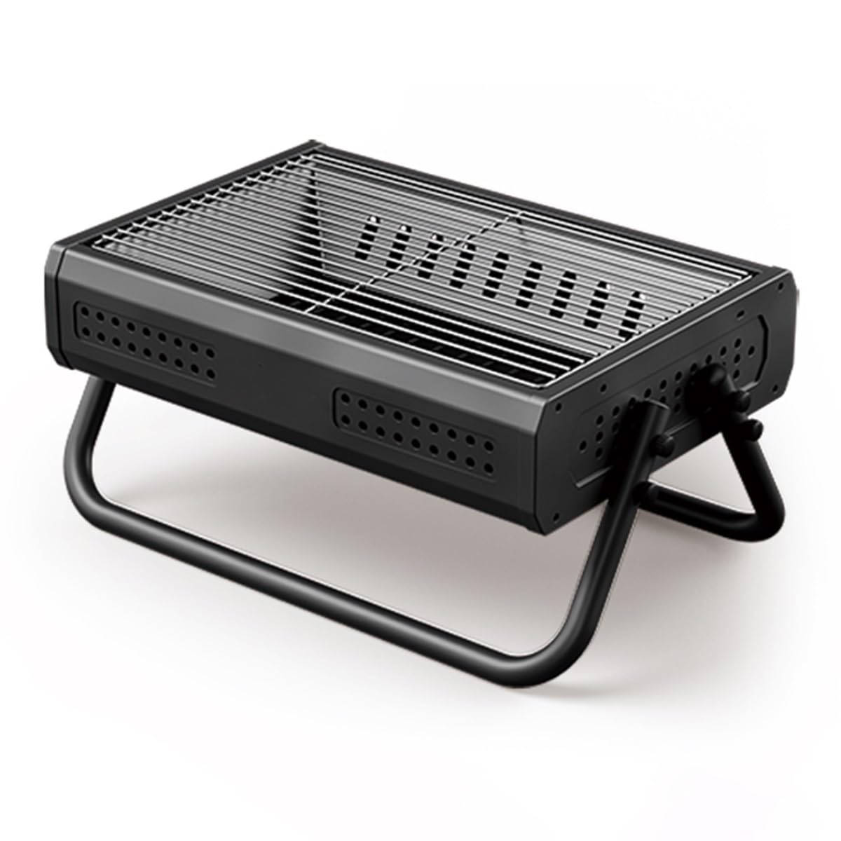 Grill Barbecue Pieghevole Barbecue A Carbone Portatile, Griglia A Carbone Da Balcone, Piccolo Grill Da Tavolo All'aperto Per Campeggio, Picnic, Giardino, Spiaggia, Festa (Color : /Black)