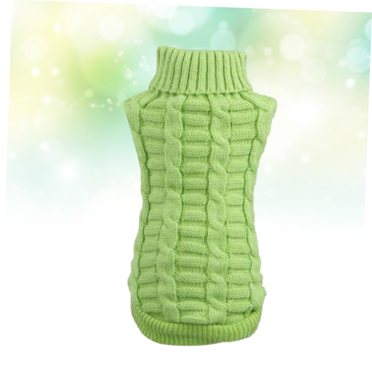 BESPORTBLE 3pièces Pull pour Chien Douce Manteau Hiver Vert Uni pour Chiot Parfait pour Activités Extérieures Photos Spéciales