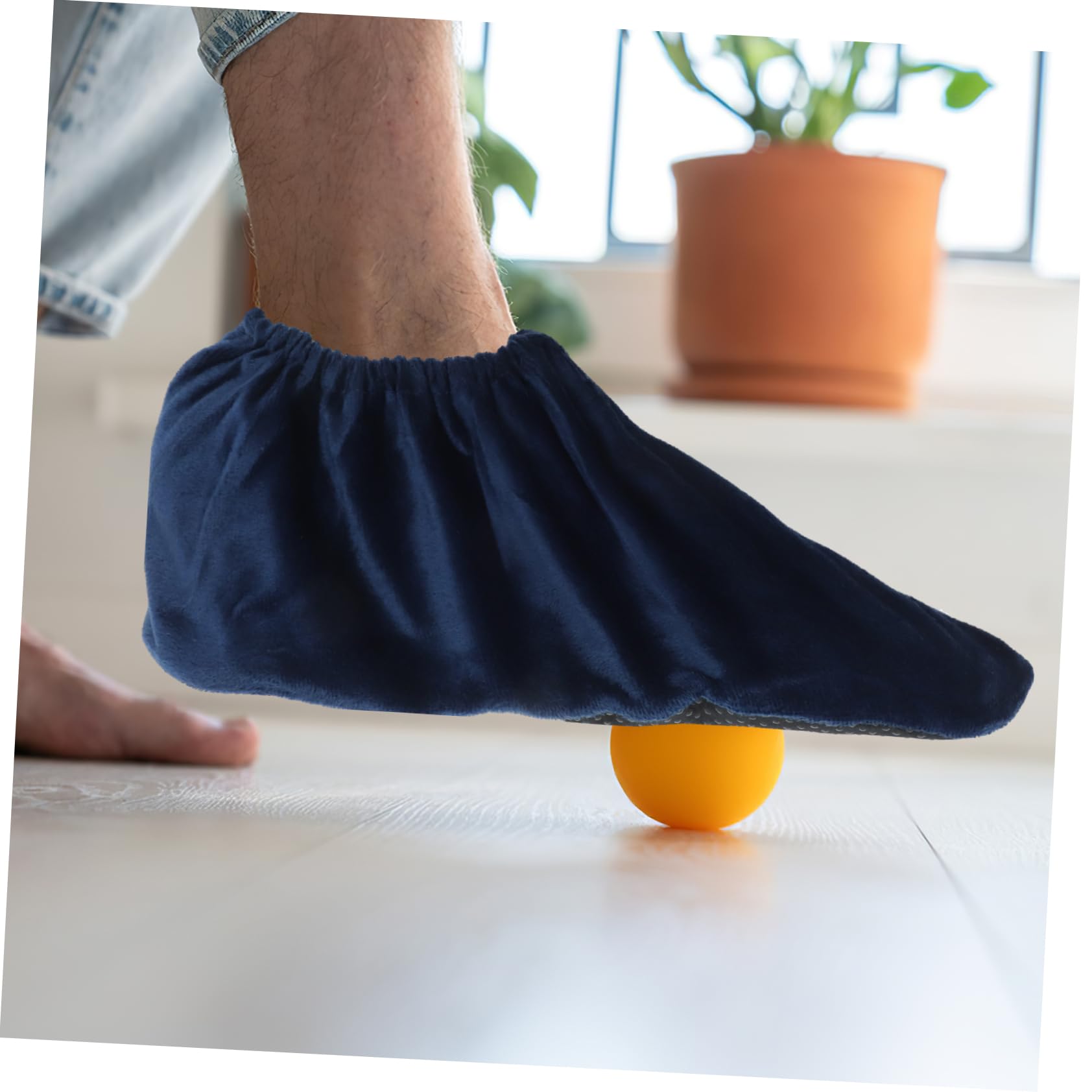 FRCOLOR Bowling Shoe Covers 6 Pairs Lint Material Bowling Equipment Shoe Cover for