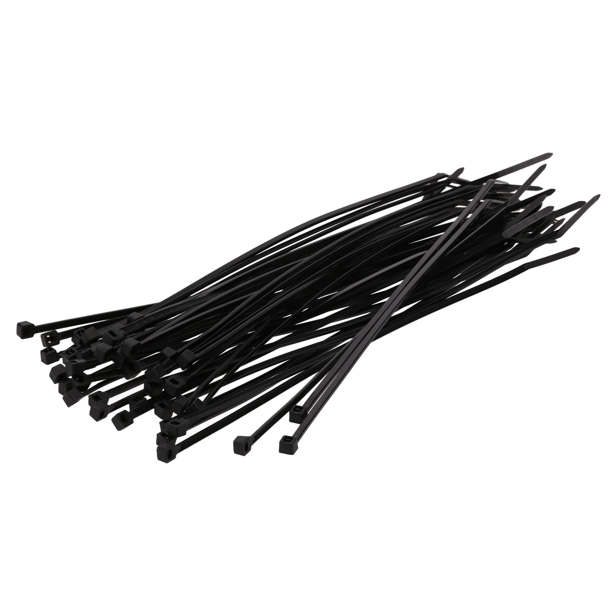 Gocableties - Fascette Plastica Nere - 100 mm x 2,5 mm - 100 Pezzi - Piccole Fascette Elettricista