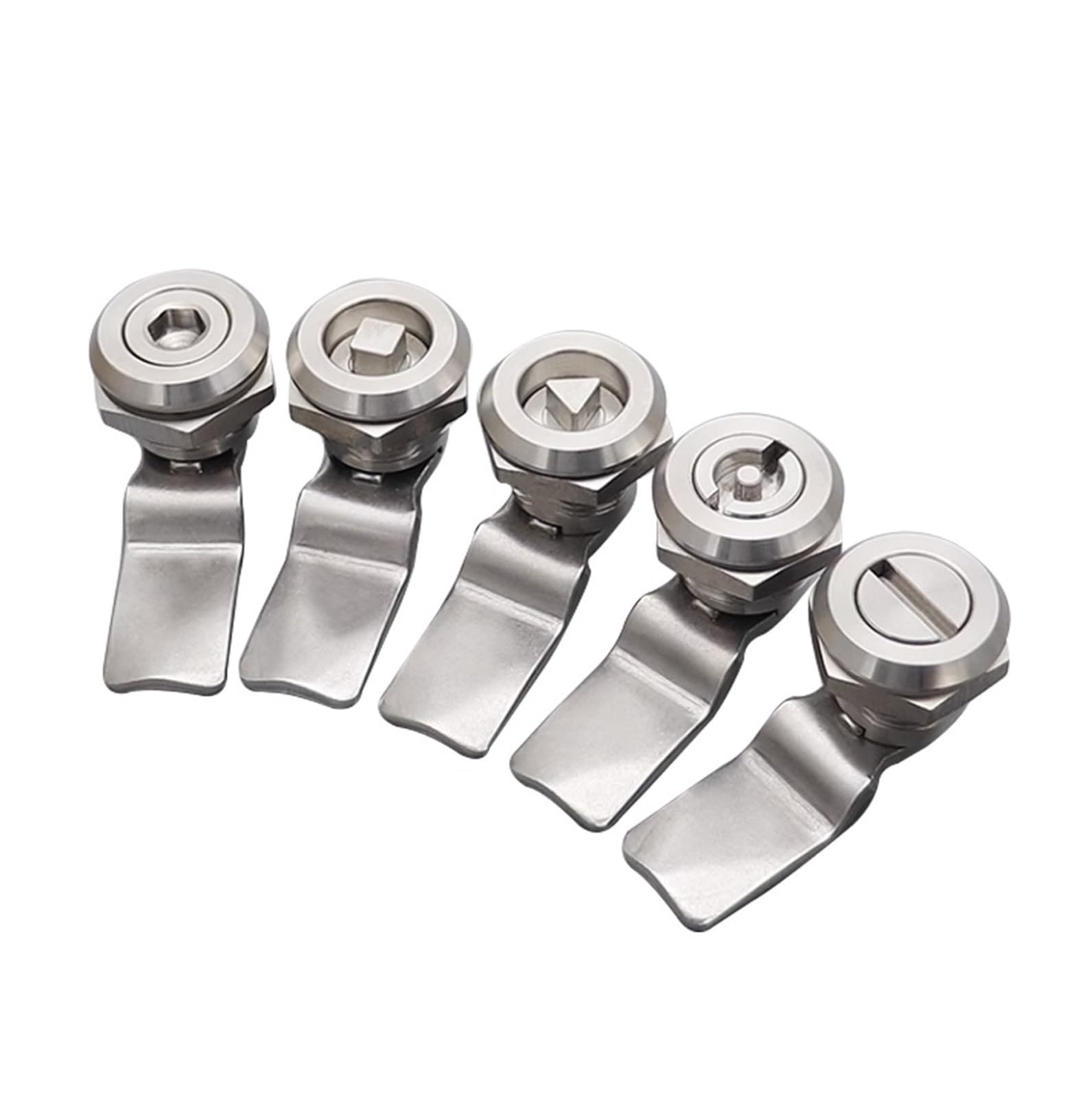 Ntbpeyzvqf Triangle Ms705 Stainless Steel Flat Garbage Bin Distribution Box Cylindrical 304 Lock 1Pcsa(Triangle)