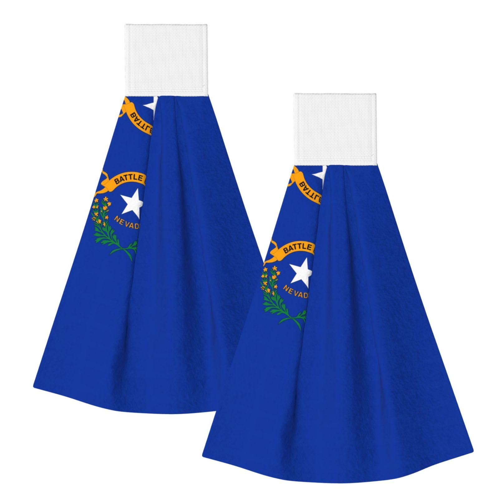 Nevada State Flag Highly Absorbent Dish Towels Soft Coral Fleece Wipe