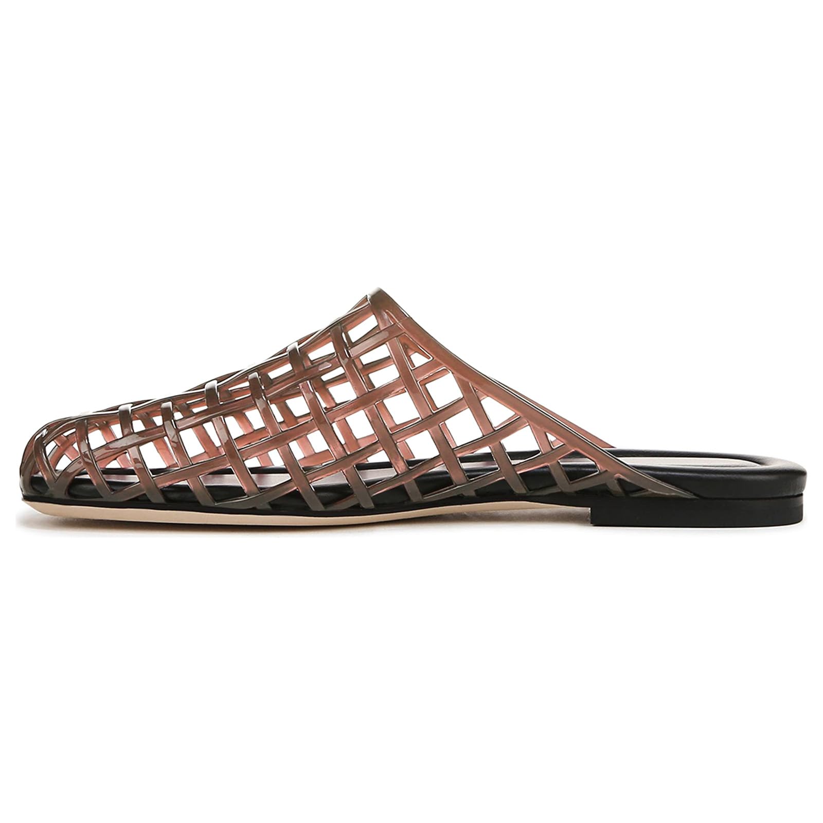 Womens Clear Jelly Shoes Slip on Closed Toe Jelly Mesh Flats Sandals Slides Comfortable Summer Beach Slippers-image-43