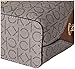 Calvin Klein Women's Hailey Signature Triple Compartment Chain Crossbody, Textured Almond/Taupe/Caramel Linear, One Size