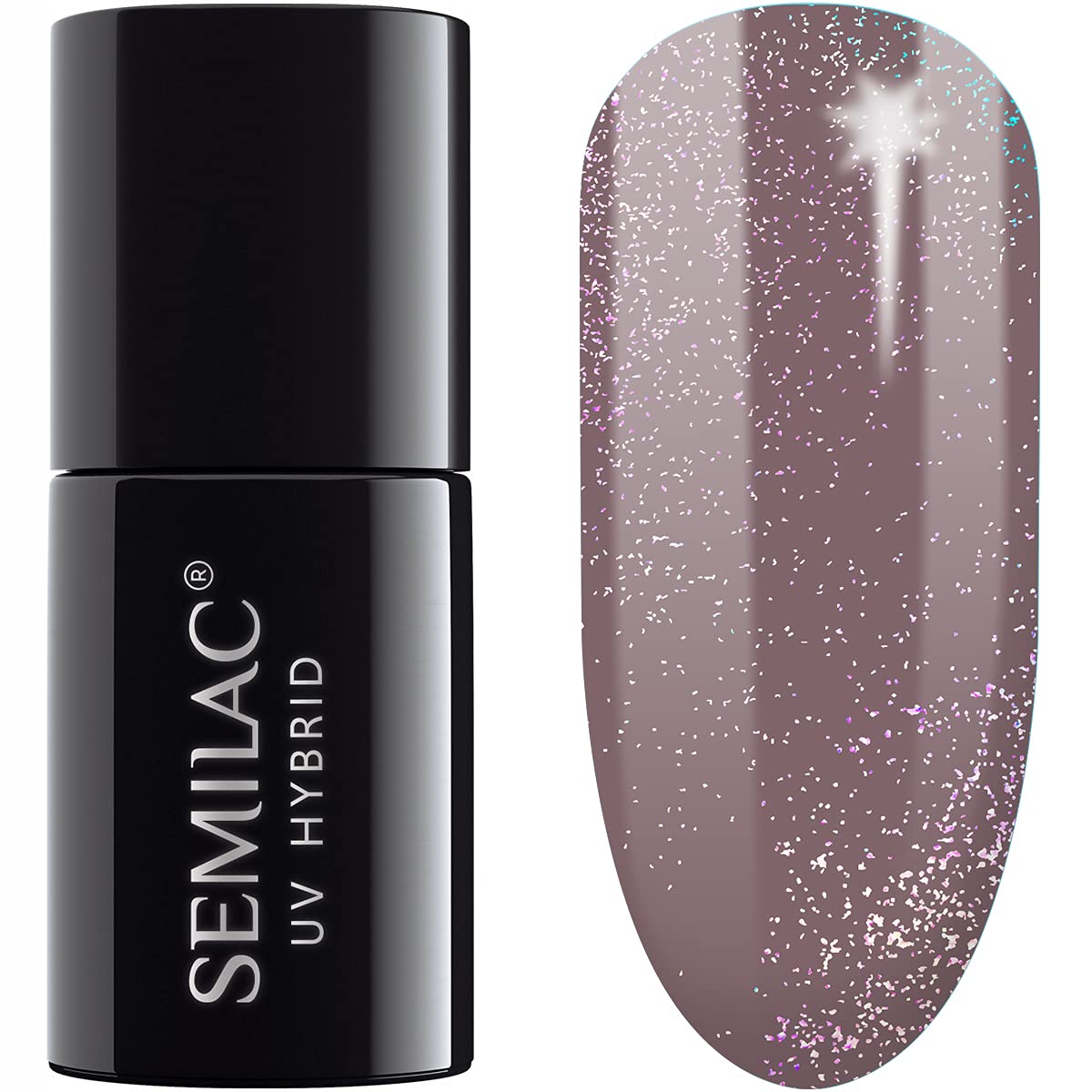 SEMILAC Gel Nail Polish 322 Dust Brown - Full Coverage Gel Polish - Soak Off Easy To Use LED/UV Nail Lamp - Long Lasting Manicure and Pedicure up to 3 weeks