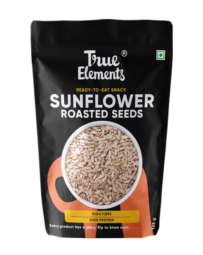 True Elements Roasted Sunflower Seeds for Eating 125g - Vitamins Loaded Healthy Snacks (B013SUH4AC) Amazon Price History, Amazon Price Tracker