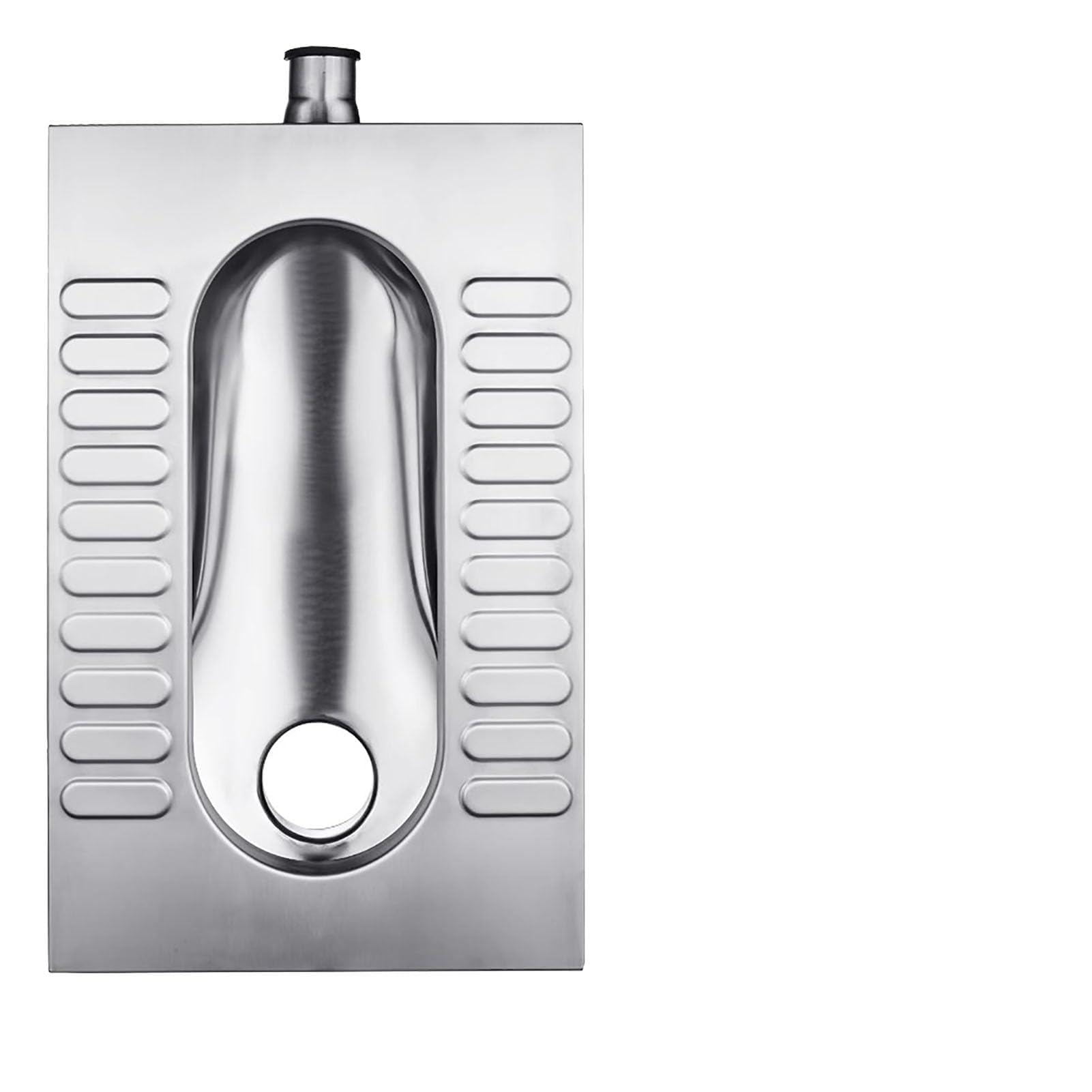 VAYEODEYU 304 Stainless Steel Squat Toilet Odorless for Public and Commercial Bathrooms(D)