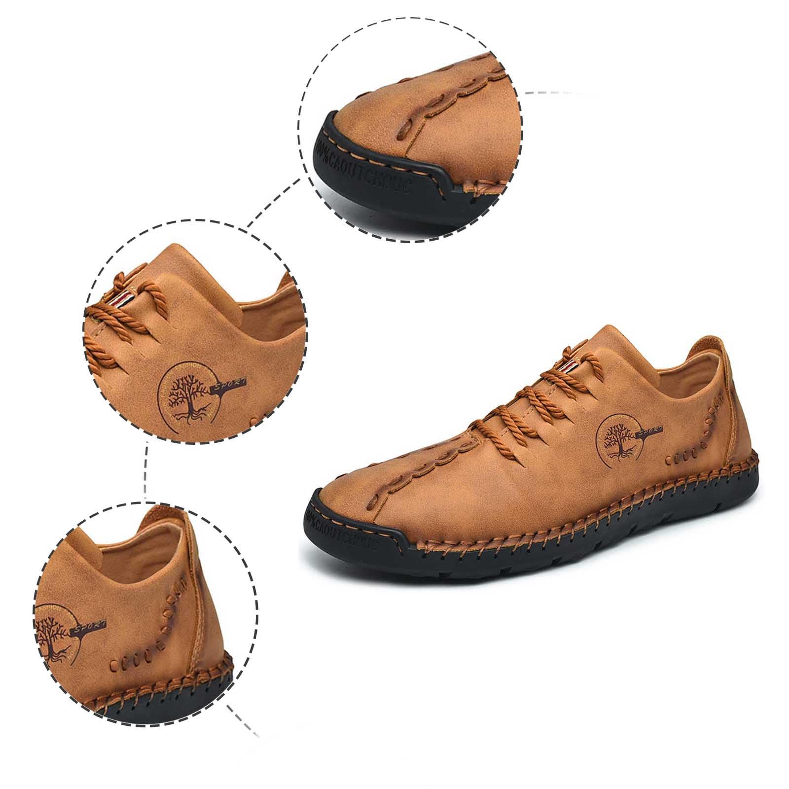 Zapatillas de ocio transpirables para hombre, cómodas zapatillas de senderismo sin cordones para el uso diario con suela antideslizante