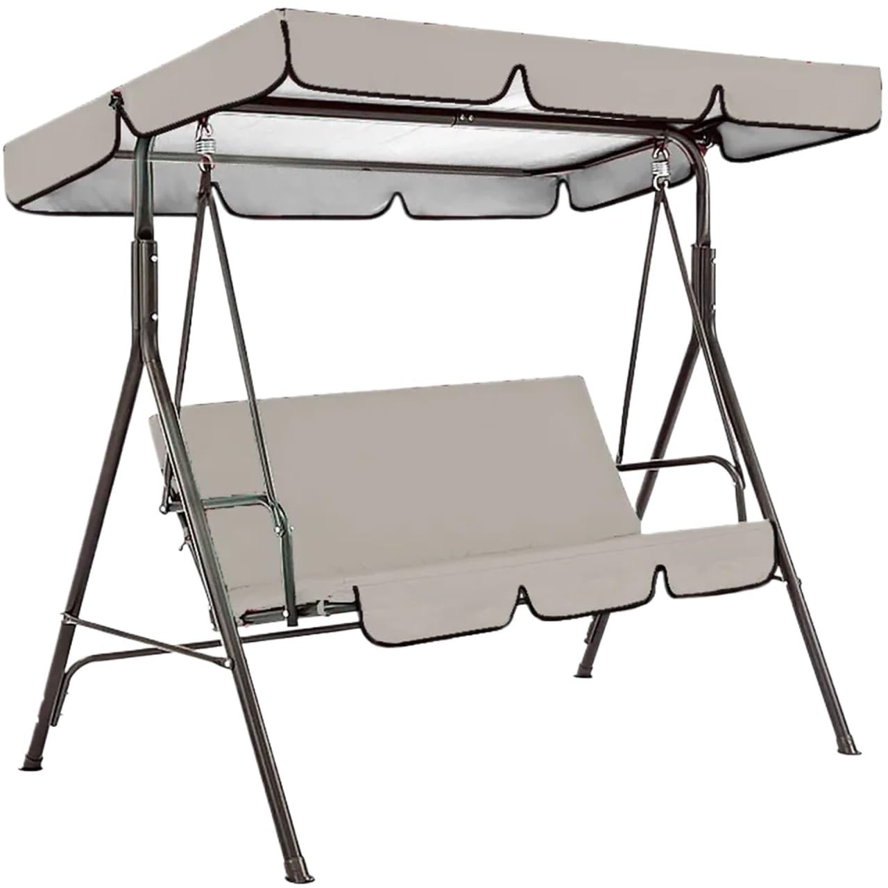 Qcknkmgg Grey Replacement Canopy For Outdoor Swing, Swing Chair Canopy Replacement 142X120x18cm Multicolor