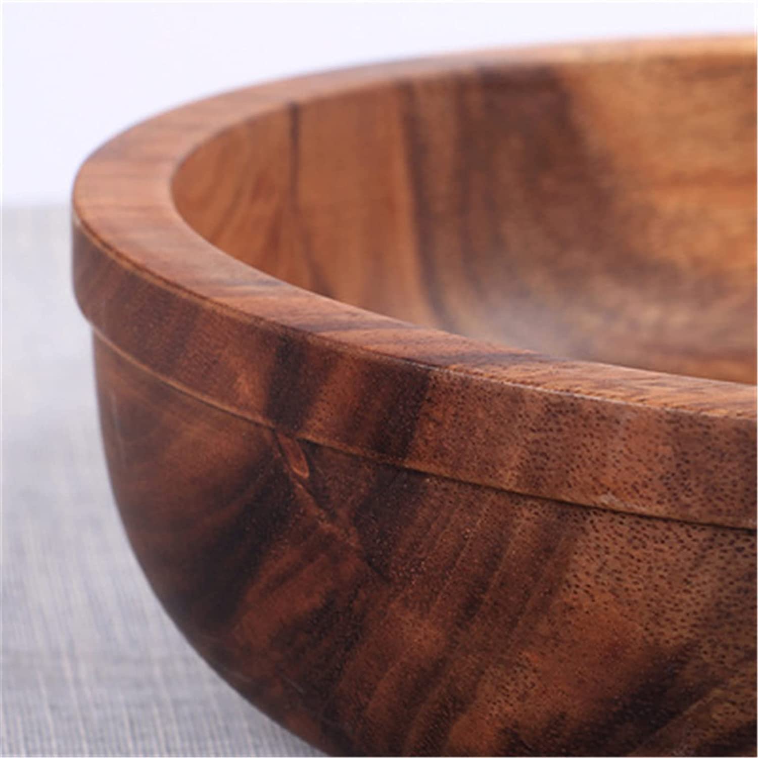 Fruitero de madera, Ensaladera de frutas madera acacia, plato for servir, 30x8cm(Select Size Name)