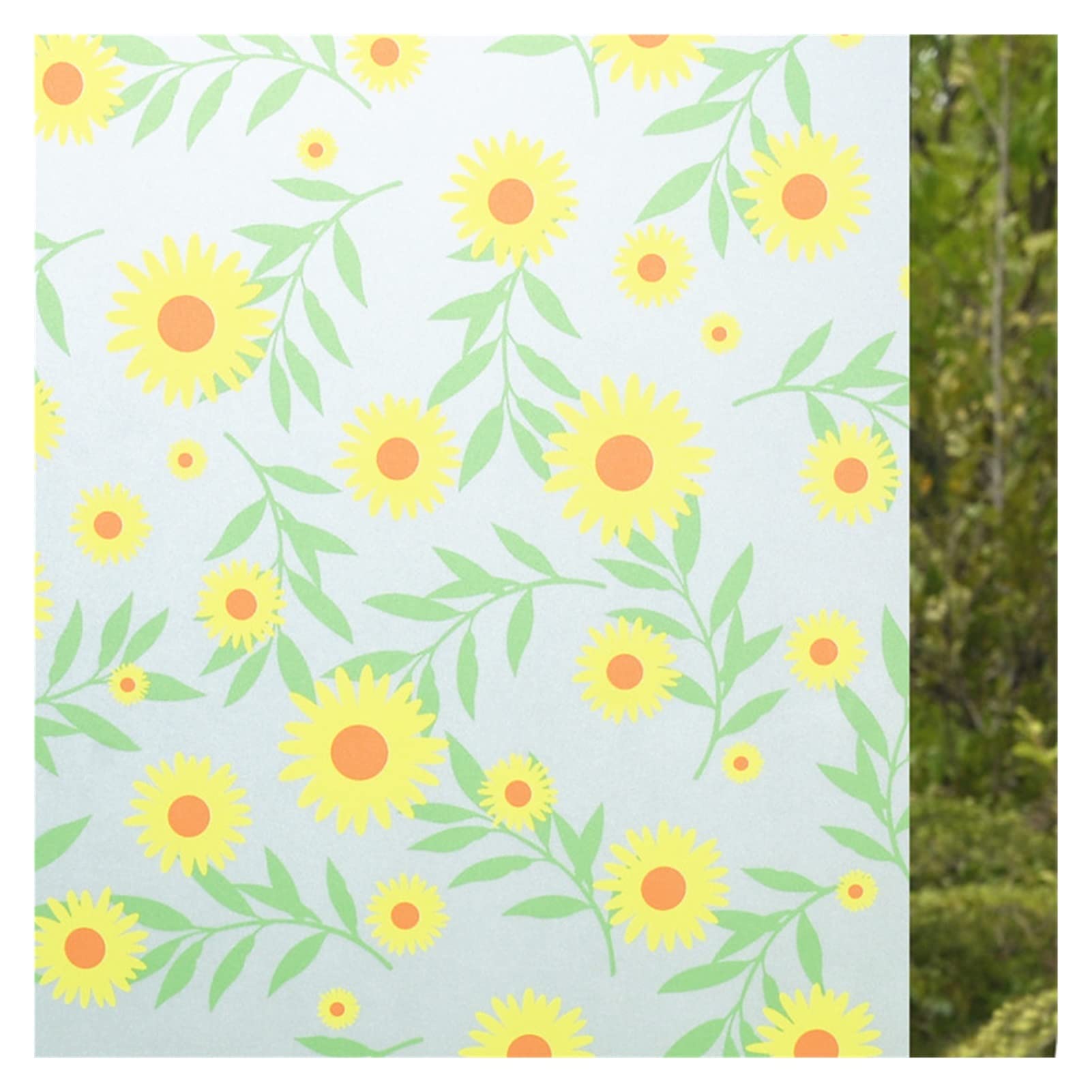 90 x 500 cm Fensterfolie aus Vinyl, selbstklebend, Fensteraufkleber, Glas-Aufkleber, wasserdicht, Sonne, UV-Schutz, Schlafzimmer, Badezimmer (Color : Clear, Size : 90x200cm)