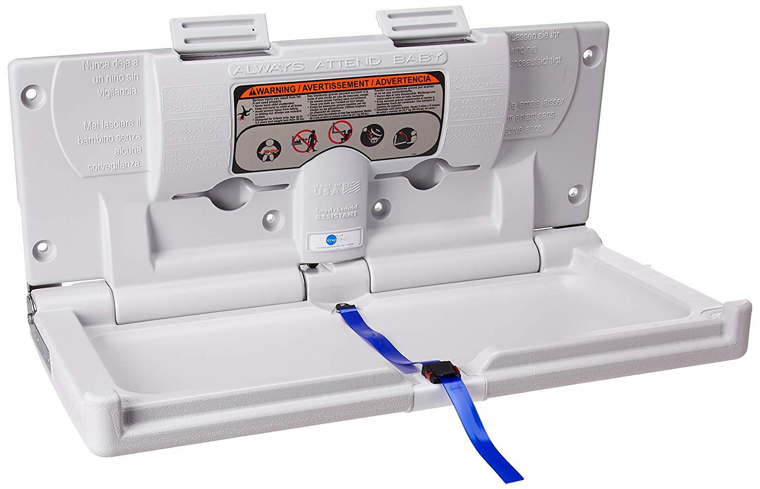 wall mounted baby changing table