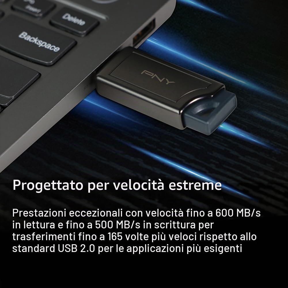 PNY PRO Elite V2 1TB Chiavetta USB USB 3.2 600MB/s