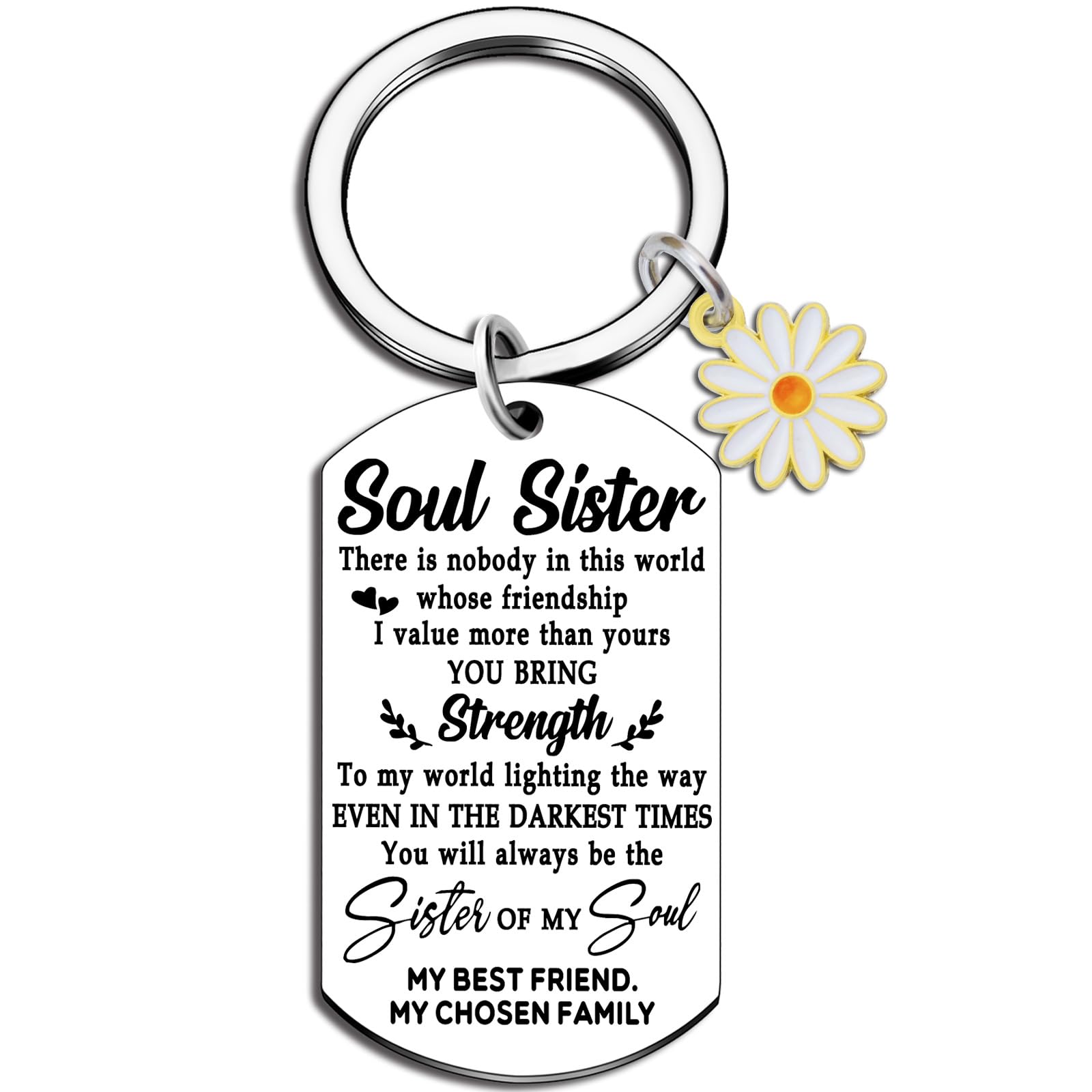 Ikacvb Soul Sister Gifts For Women Friendship Keychain Gifts For Women Bestie Girls Bff Soul Sister Birthday Gift Ideas Christmas Stuff
