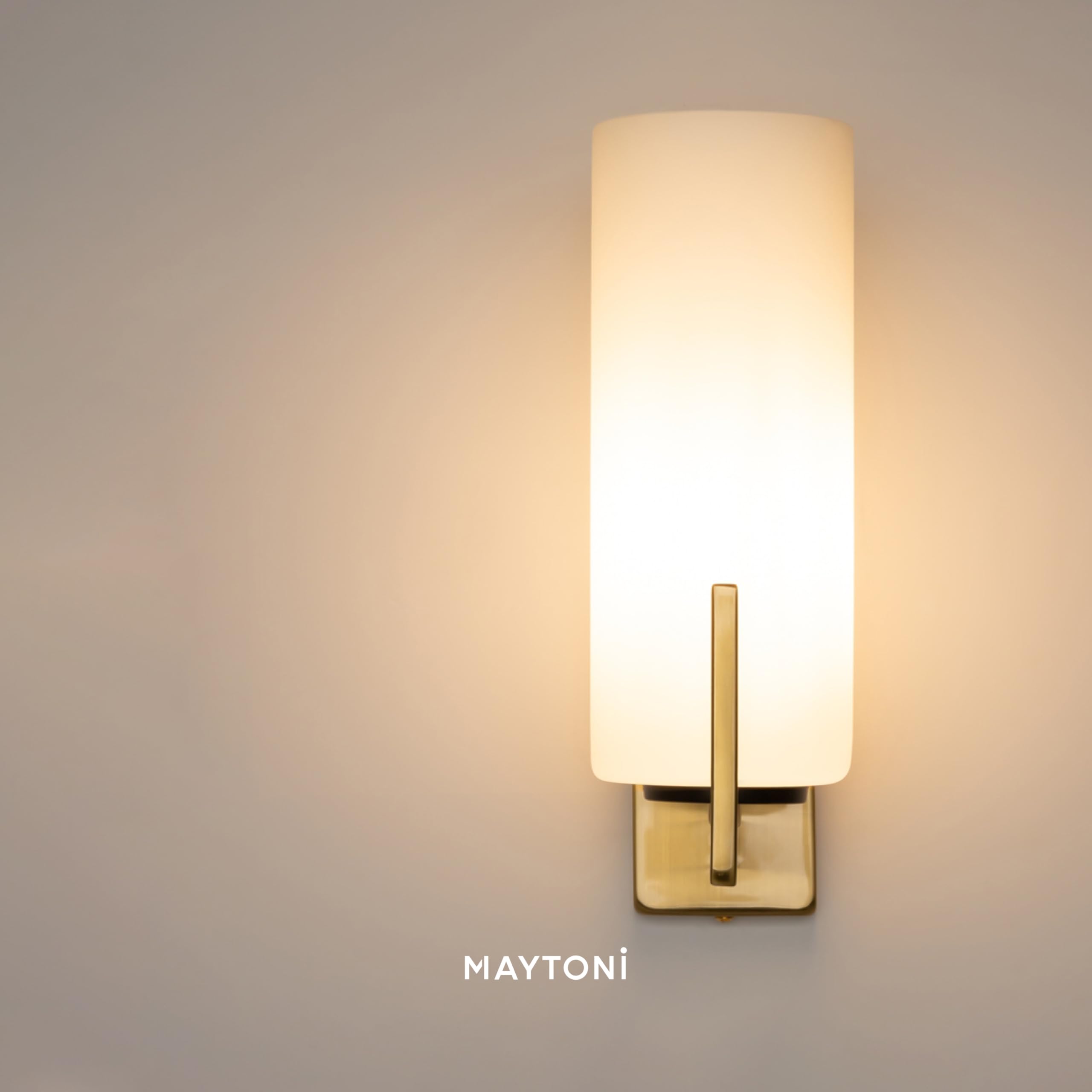 Maytoni Wandlampe BRAVADO | Dekorativ E27 exkl., 40W, Schwarz-Messing