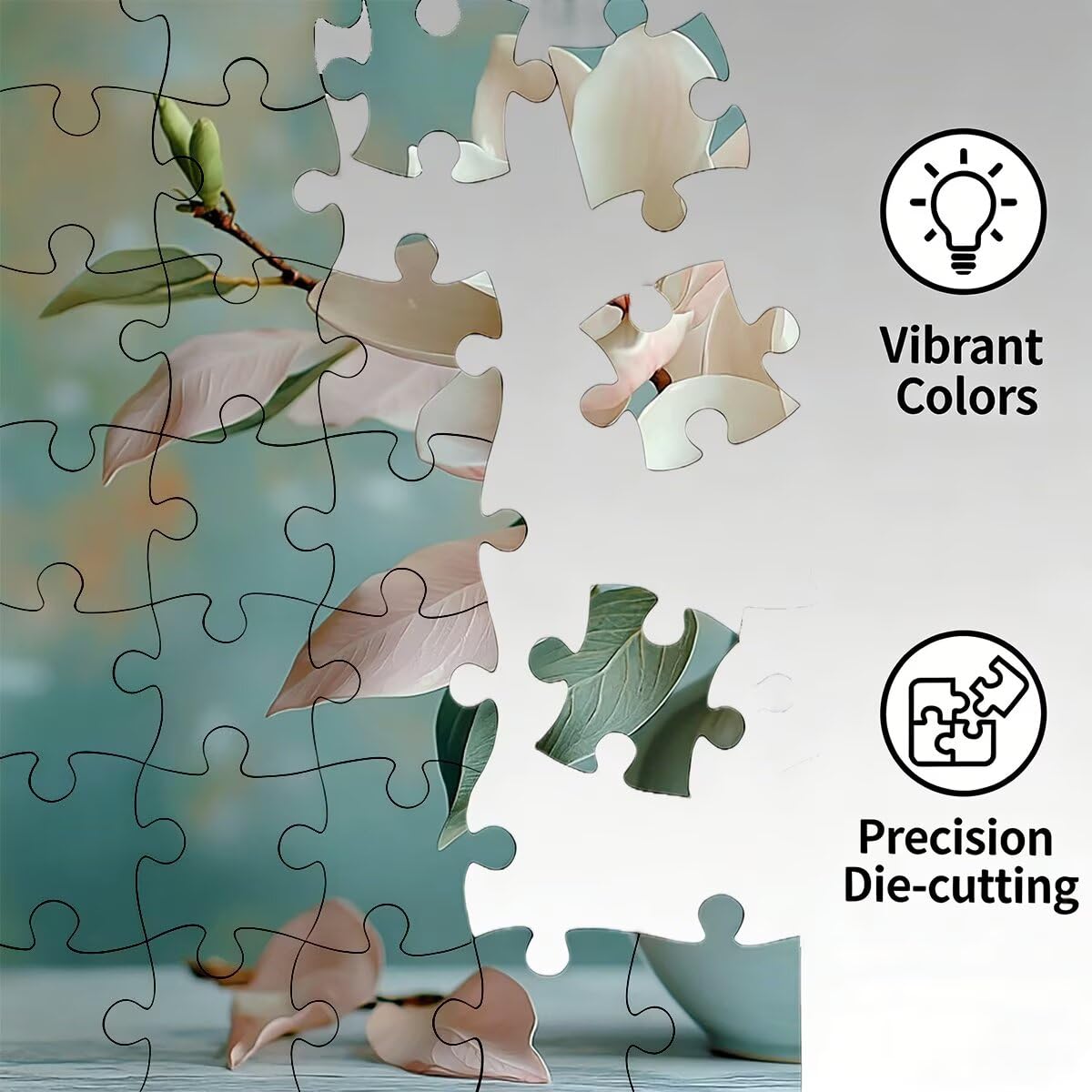 1500 puzzli dla dorosłych, puzzle kwiatowe dla dorosłych 1500, puzzle butelkowe, gra edukacyjna, wymagające gry logiczne dla całej drewnianej puzzli, dekoracja domu, prezenty dla kobiet -2319