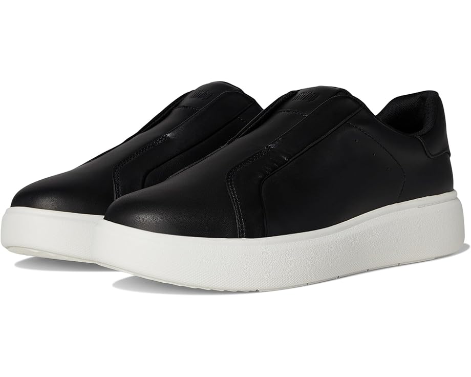 FitFlop Rtg Leather Laceless Sneakers - Pair View