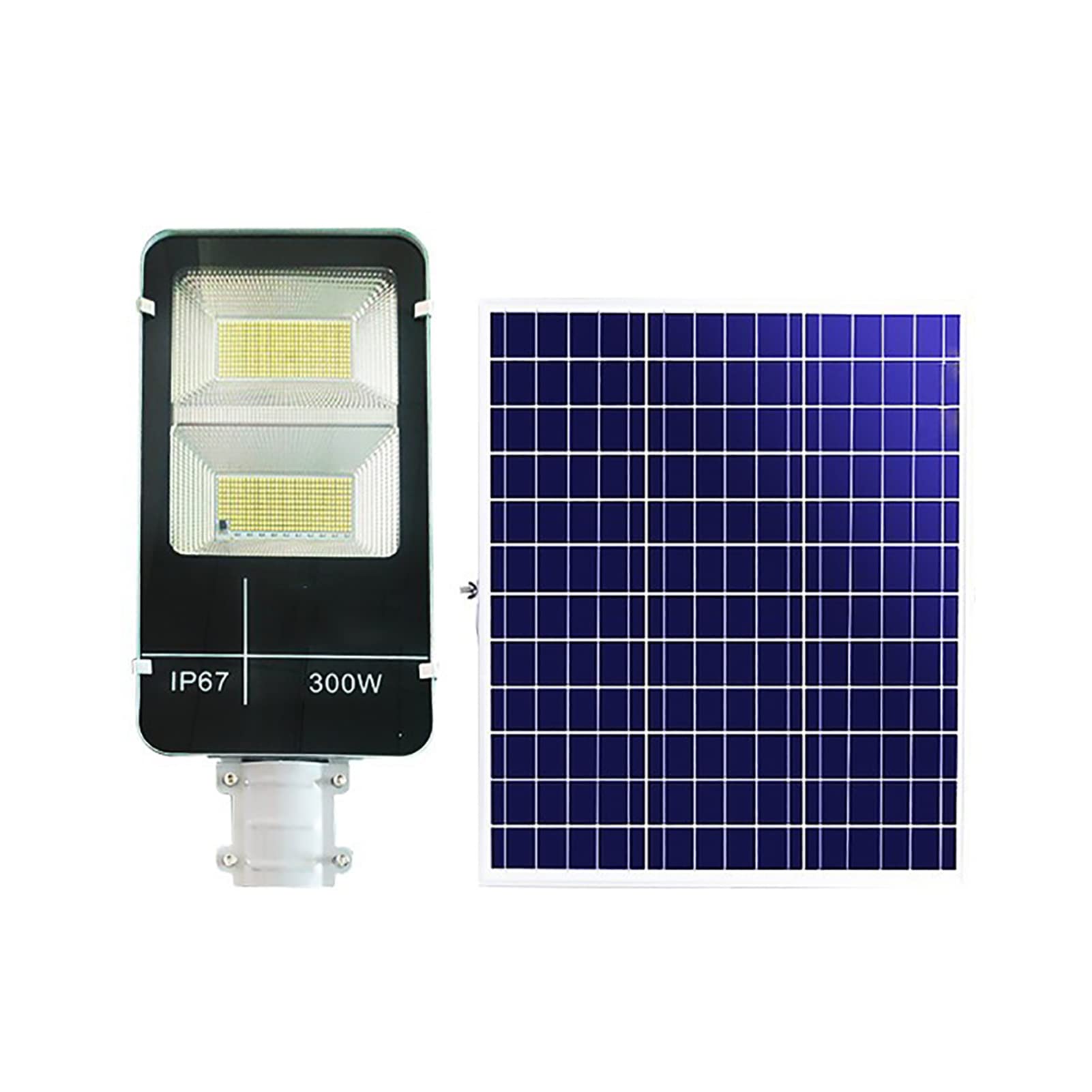 Solarne oświetlenie uliczne, zewnętrzne, od zmierzchu do świtu, solarne światło LED z pilotem zdalnego sterowania, reflektor LED bezpieczeństwa do ogrodu, na ulicę, plac zabaw - 500 W (700 W) (