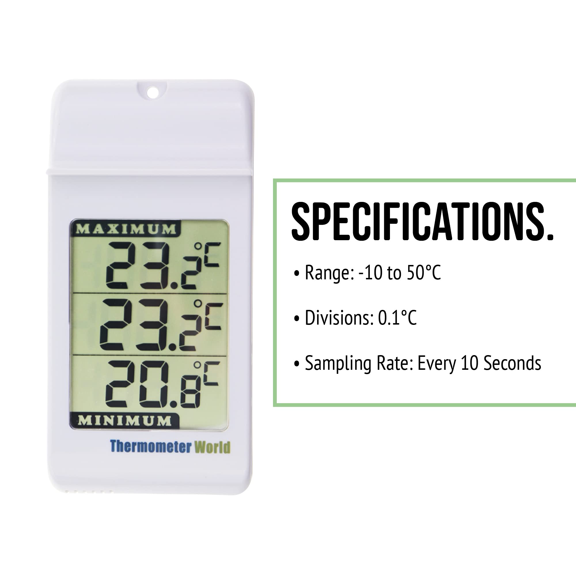 Digital Max Min Greenhouse Thermometer Max Min Thermometer to Monitor Maximum and Minimum