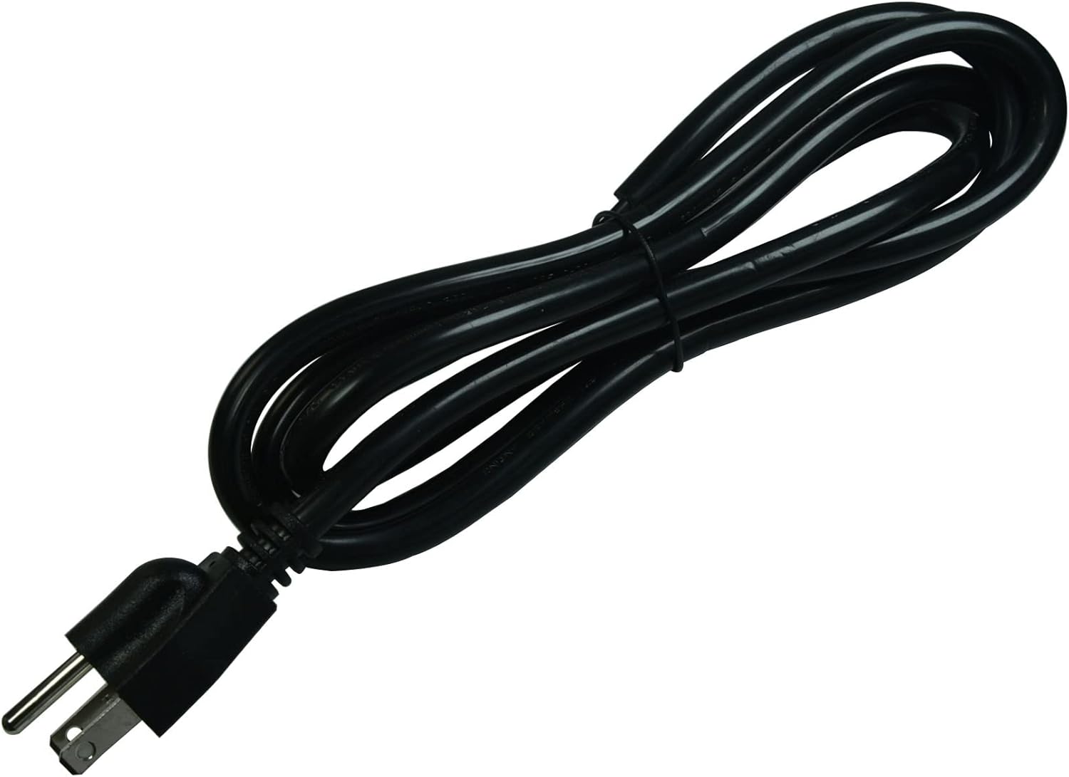 14 AWG Replacement AC Power Cord with Open End -3 Prong 6 Ft Black Heavy Duty Extension Cable Pigtail, 14/3 SJTW, NEMA 5-15P,15A, 1875W 125VAC