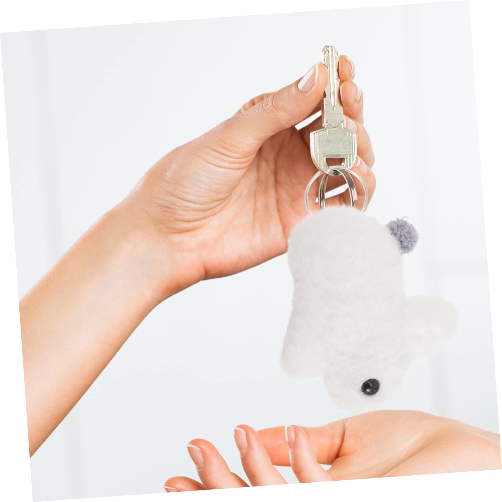Toyvian 20 Piezas De Accesorios De Conejo para Coche Mini Mochila Accesorios De Juguete para El Auto Llavero De Conejo De Peluche Bolso Dijes Mochila Colgante De Conejo Colgantes