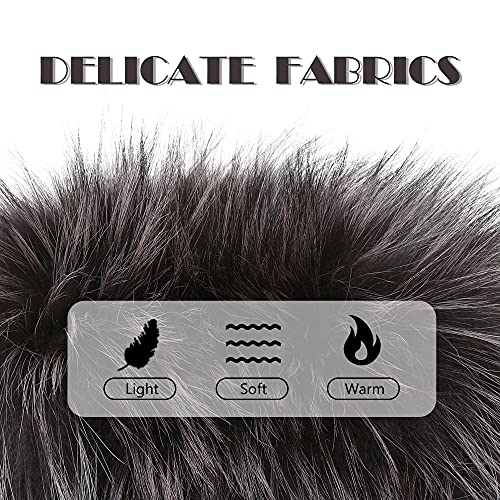 Women's Fur Infinity Scarf Furry Neck Warmer Fluffy Loop Scarves Winter2