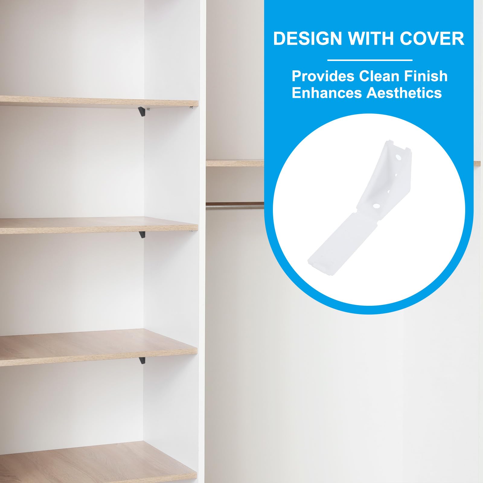 PATIKIL Plastic Corner Braces 40x40x56mm - Image 4