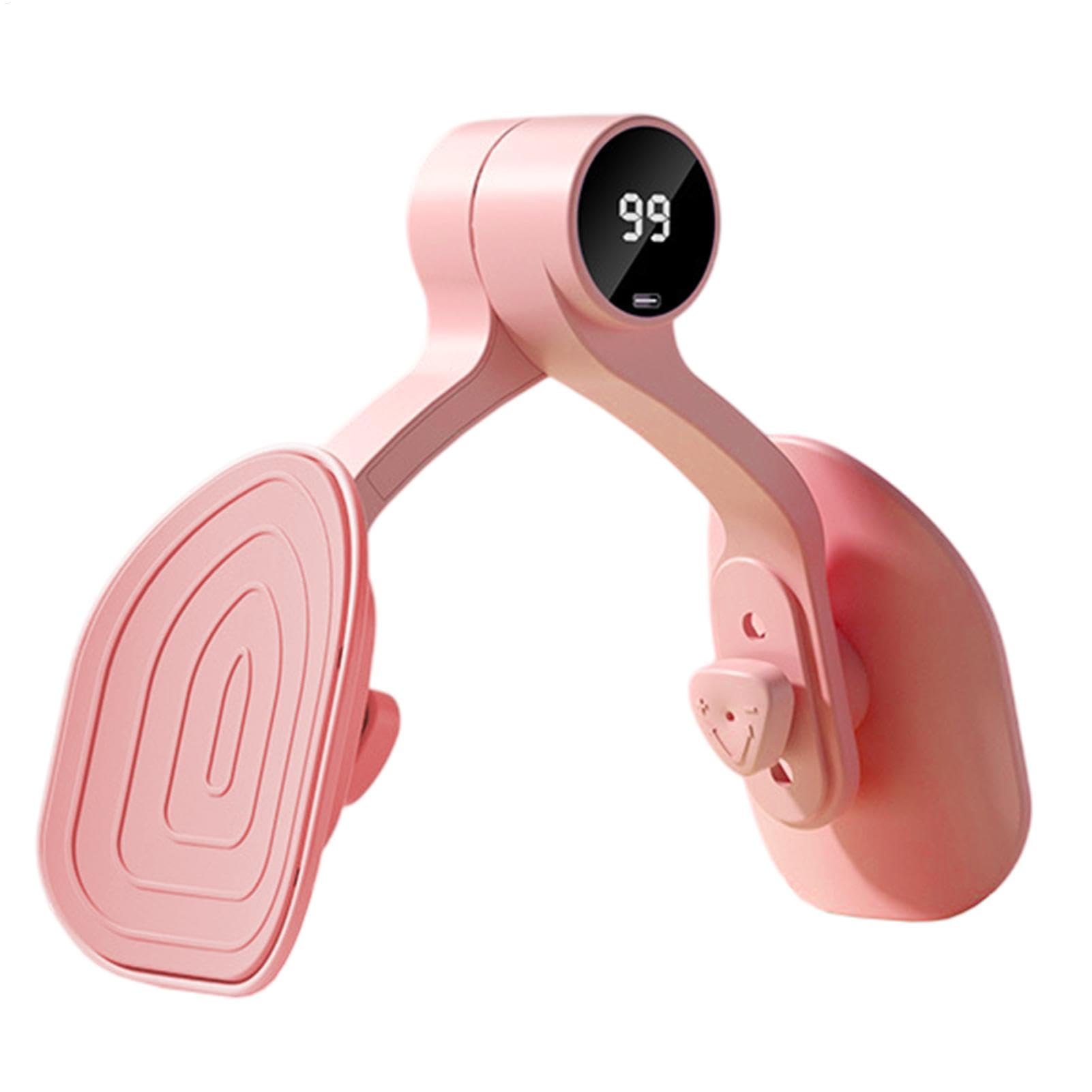 Pelvic Floor Strengthener For Women Elvie - Thigh Exerciser With Ergonomic Curvature Oval Panels | Fitness Gym Trainer For Game Room, Gym, Work Area And Yoga Studio