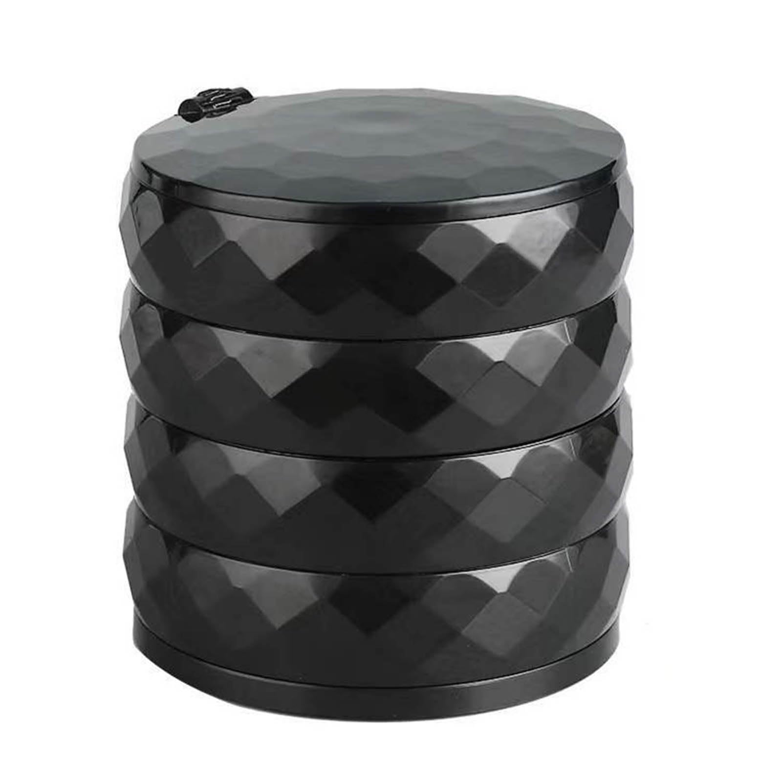 Maxtonser Jewelry Holder Multilayer Storage Box Rotating Jewelry Holder Small Jewelry Display Case Small Storage Box Stand