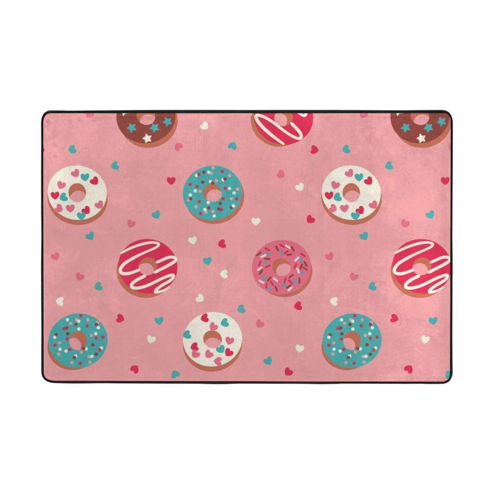 Tapis super doux grand format rose style dessin animé CHEHONG