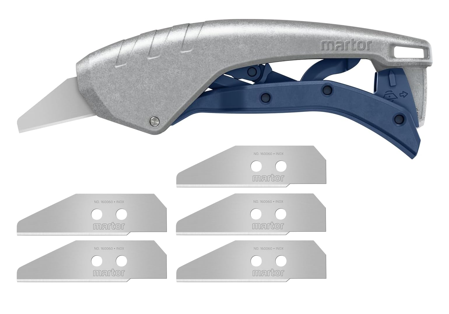 MARTOR SECUNORM 610 XDR Sicherheitsmesser - Sacköffner mit großer Spezialklinge - inkl. zusätzlichen 5 Ersatzklingen