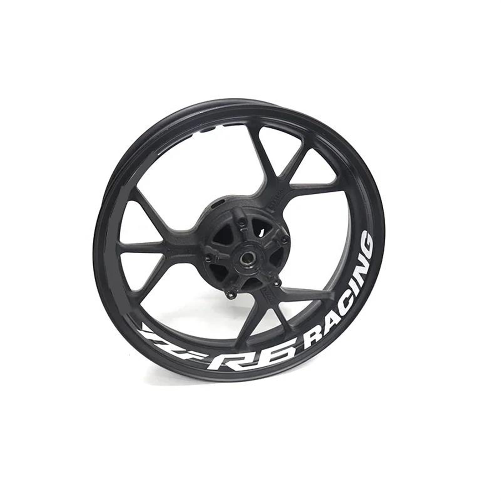 Stickers Motorcycle Wheel Stickers Night Reflective Decorative Rim for Yamaha R6 YZFR6 YZF-R6(Style 8)