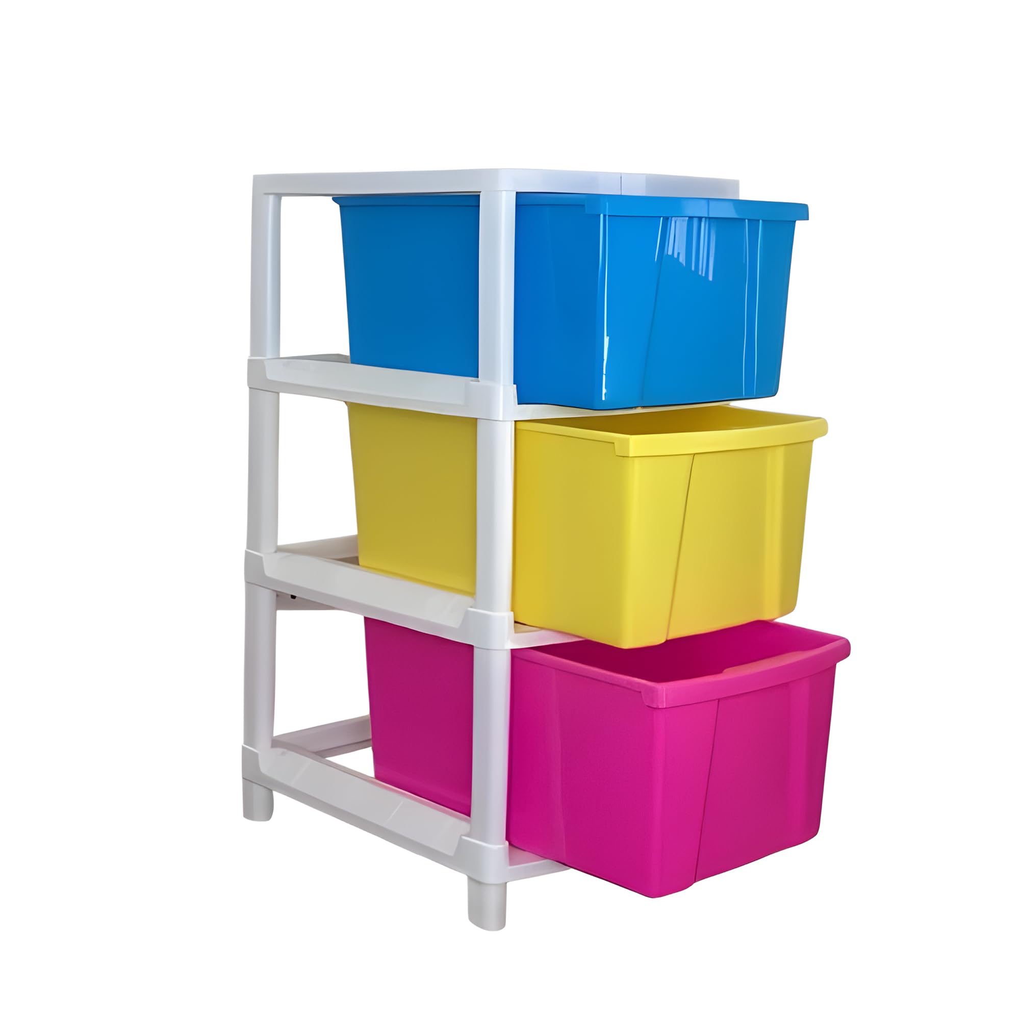 Sulfar 3XXL Plastic Modular Drawer System for Home, Office, Hospital, Parlor, School, Doctors, Home and Kids (38cmx30cmx60cm) (3XXL) (Multicolor)-image-22