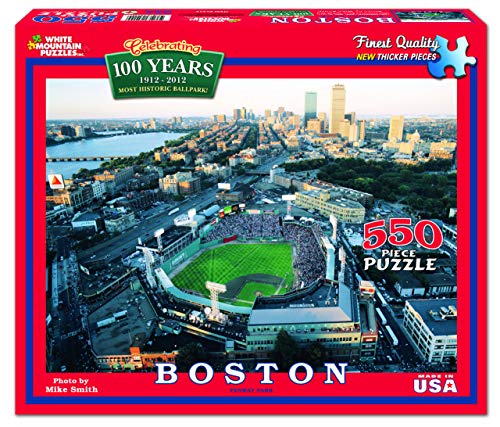 Rompecabezas White Mountain 550 piezas Deporte Béisbol Boston Fenway 18 x 24 pulgadas miniatura 2
