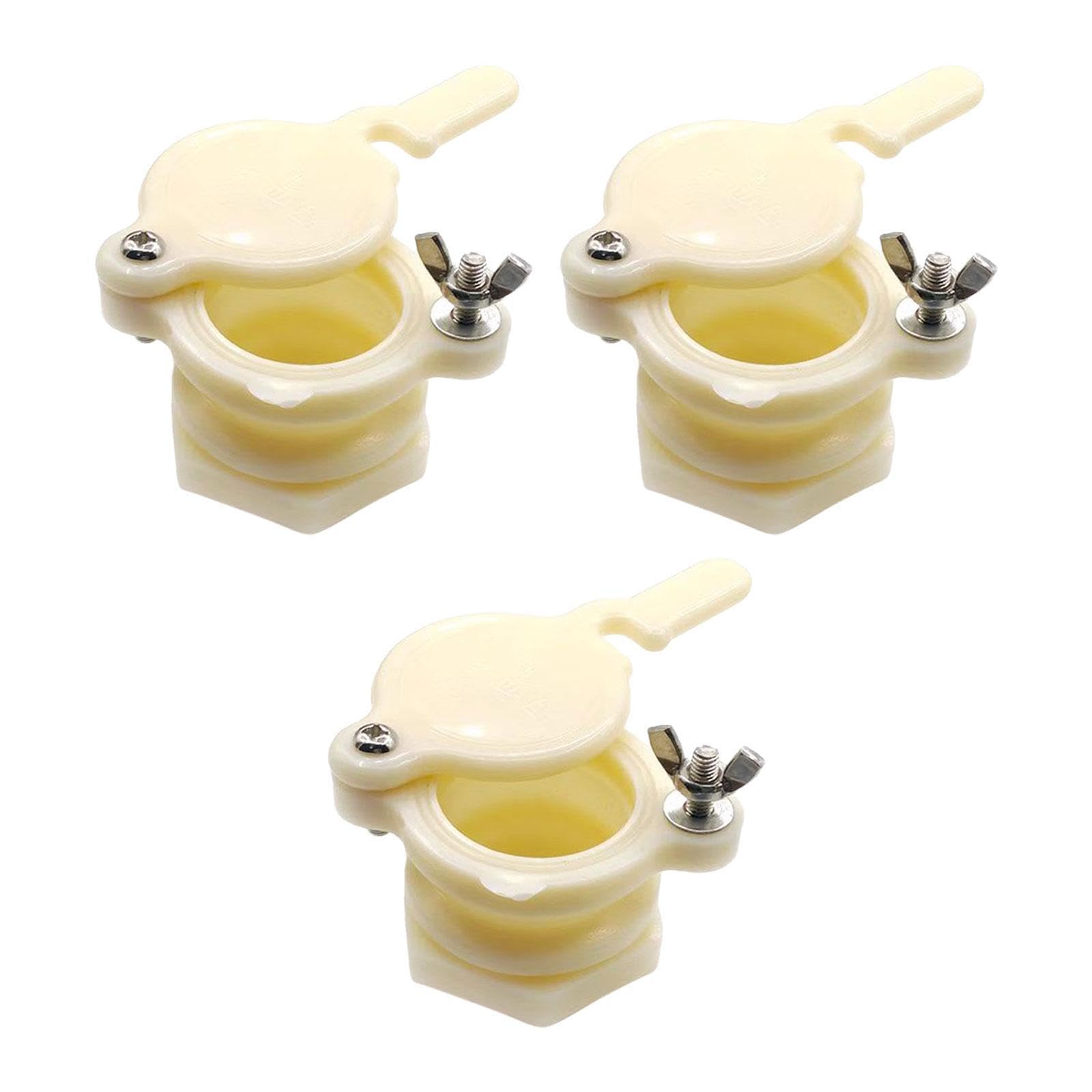 PUXZYAX Lightweight Honey Gate Valves Extractor For Efficient Beekee Easy To Control Providing Quick And Efficient Way To Extract And Separate Honey. Gate, White, 4.5cm