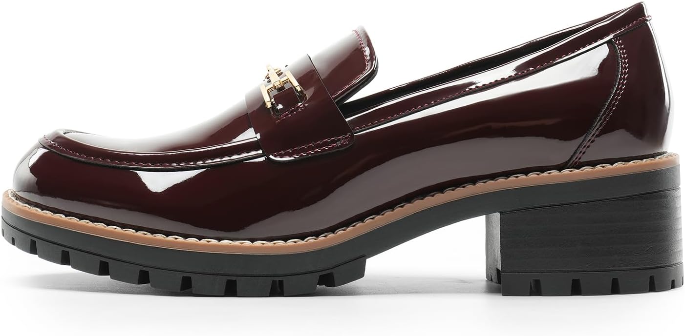 DREAM PAIRS Women's Chunky Loafers, Platform Comfortable Slip-On Dressy Business Casual Shoes - Image 4