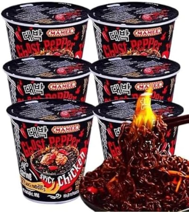 Devil Pepper Super Spicy Dry Mixed Noodles 80g/barrel, Spicy Instant Dry Mixed Noodles, Hot Pepper Dry Mixed Noodles, Instant Noodles, Rice Noodles Cup Noodles, Chinese Noodles (2 buckets)