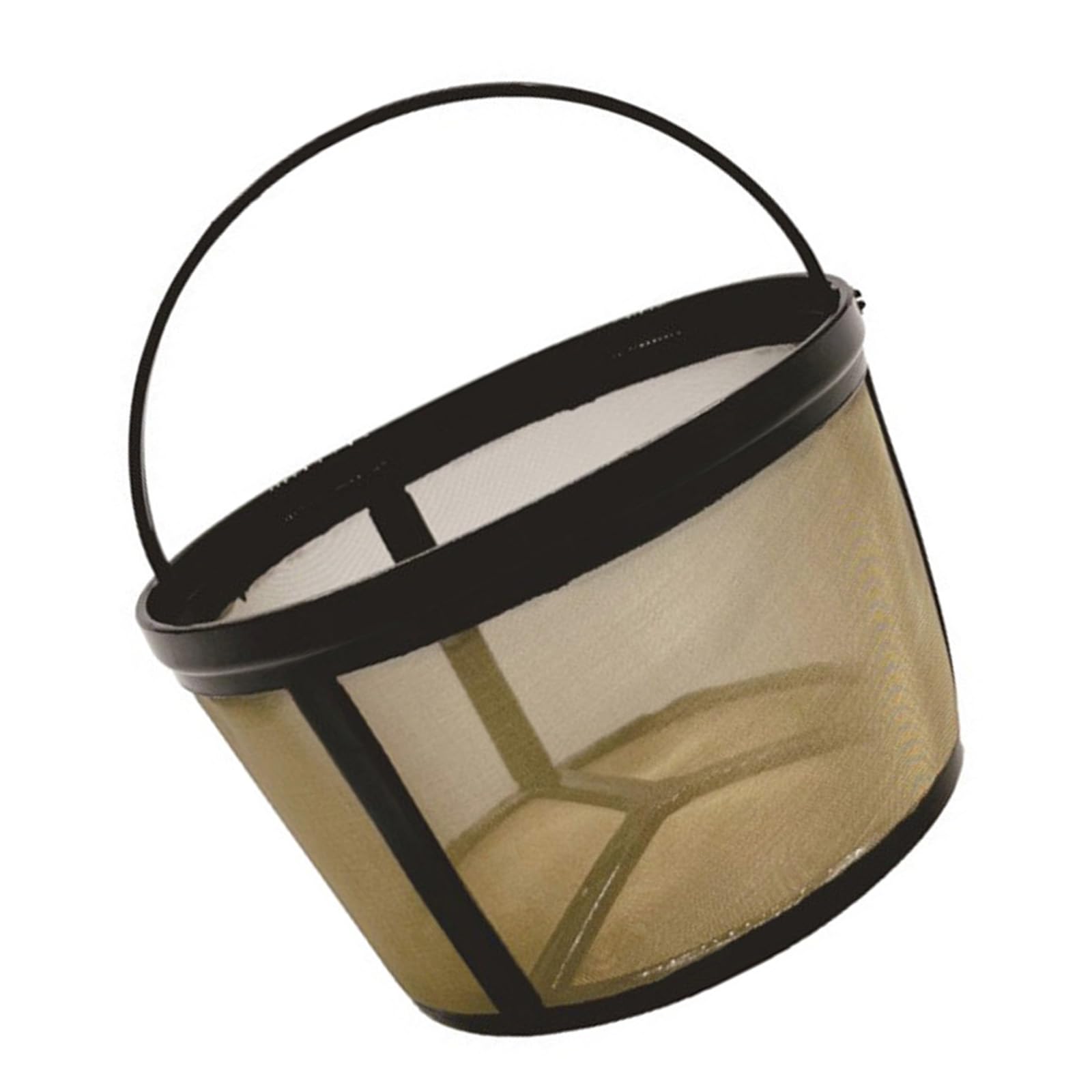 MICFENY Practical Golden Tone Coffee Filter Sturdy Coffee Filter Coffee Strainer for 4/6/8/12 Cup Basket Styles Coffee Maker