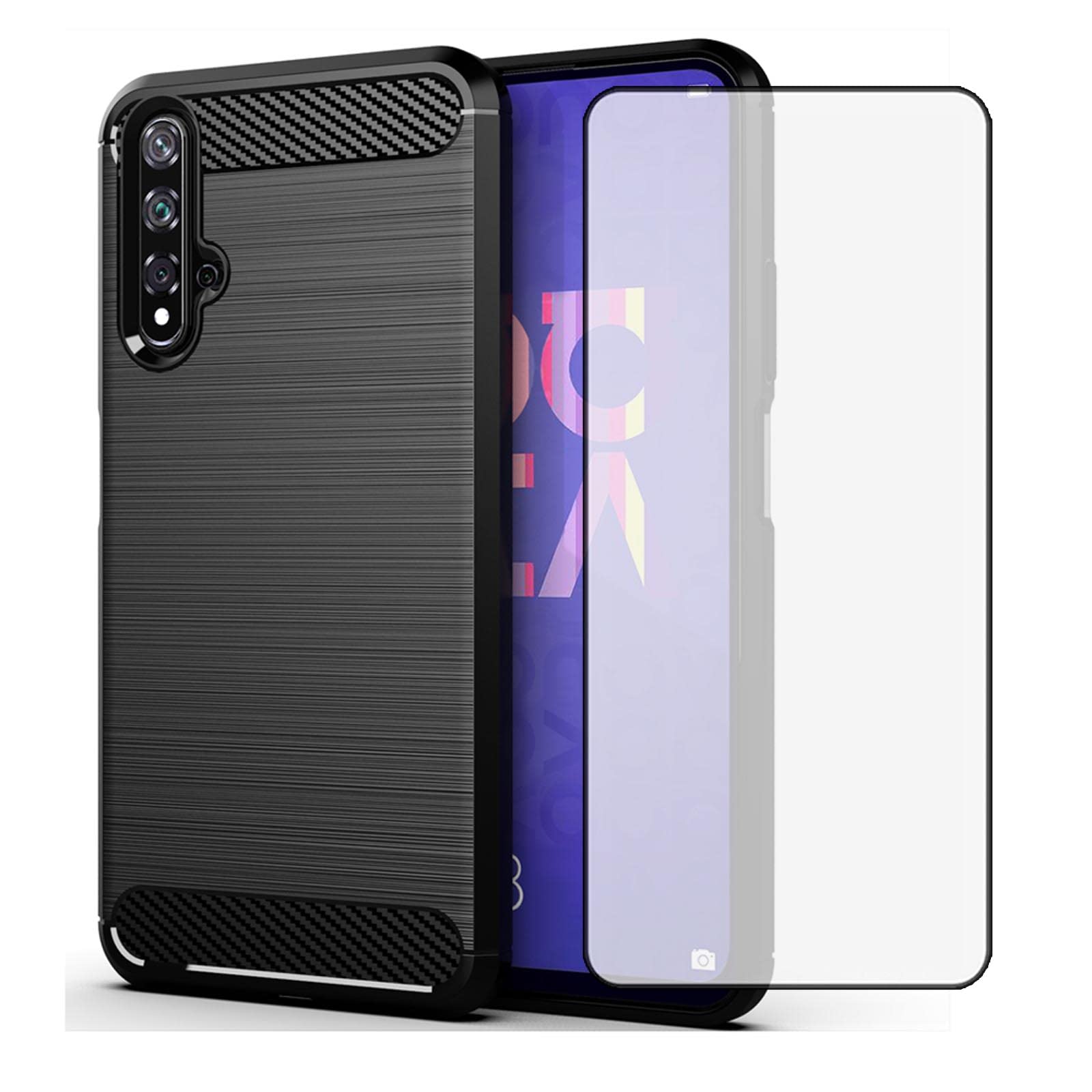 Asuwish Handyhülle Mit Ring & Glas-Schutzfolie Für Huawei Nova 5T / Honor 20 – Magnetisch & Ständer-Funktion
