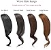 Dsoar 2pcs Wave Side Bangs Real Human Hair Clip in Bangs Wave Fringe Hair Extension(Dark Brown)