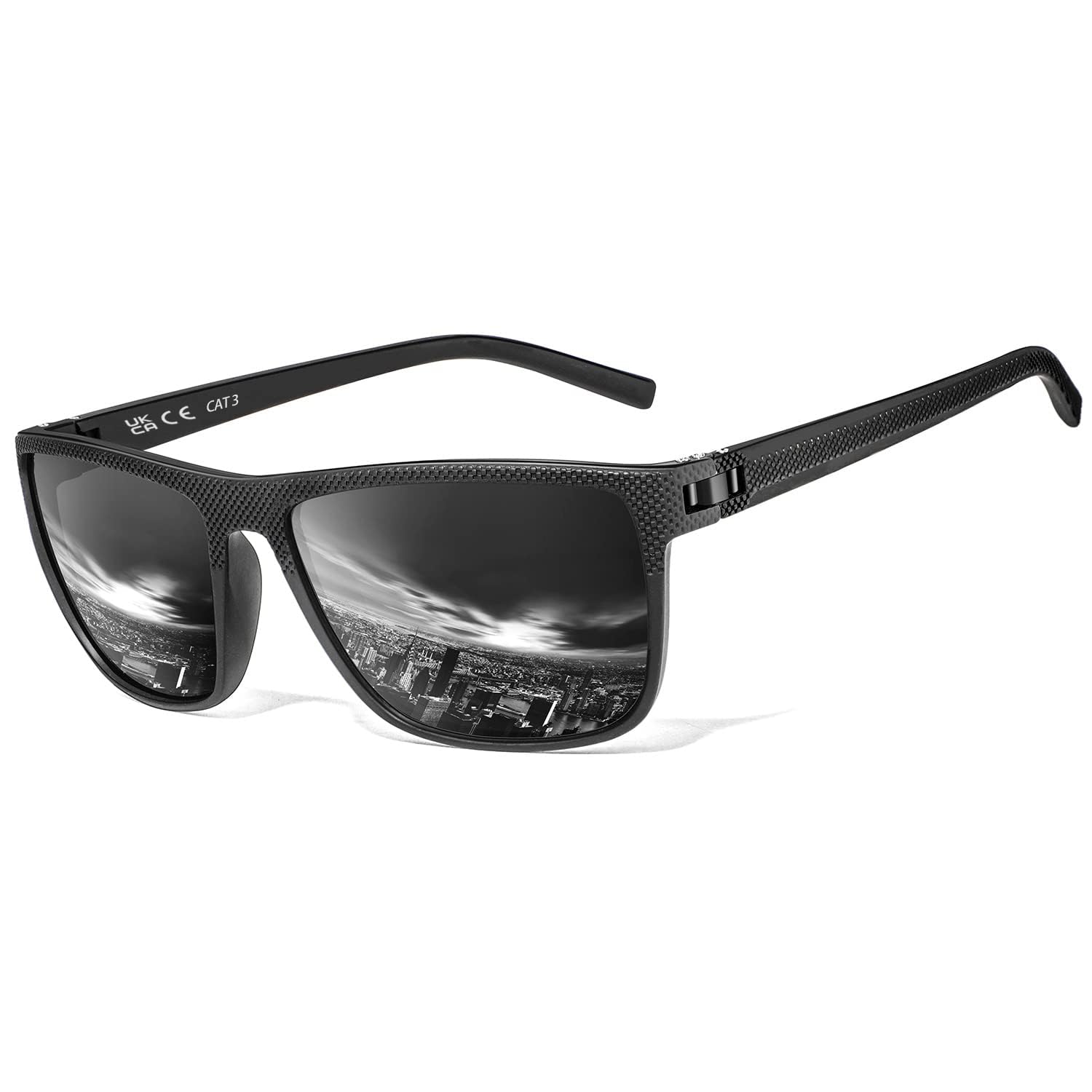 Perfectmiaoxuan Polarisierte Sonnenbrille Herren/Damen, Vintage Elegant Brillengestell Klassisch, HD-Pilotobjektive; Outdoor-Sportarten,Golf,Fahren,Angeln,Reisebrille Mode Sonnenbrille