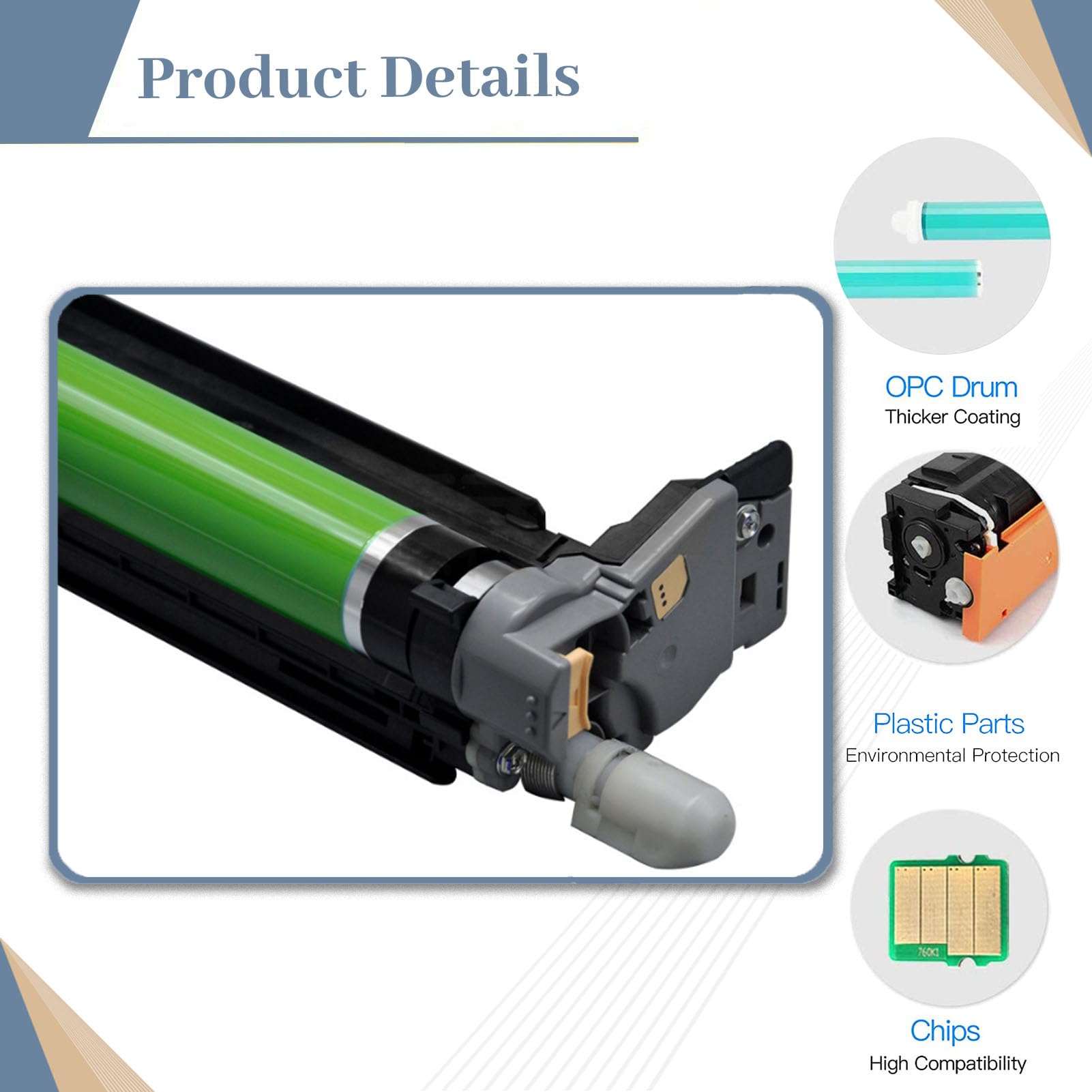 013R00686 Cartucho de tambor compatible con Xerox B8145 B8155 B8170 unidad de tambor, uso de alto rendimiento para impresora AltaLink B8145 B8155 B8170 (paquete de 2 negro)