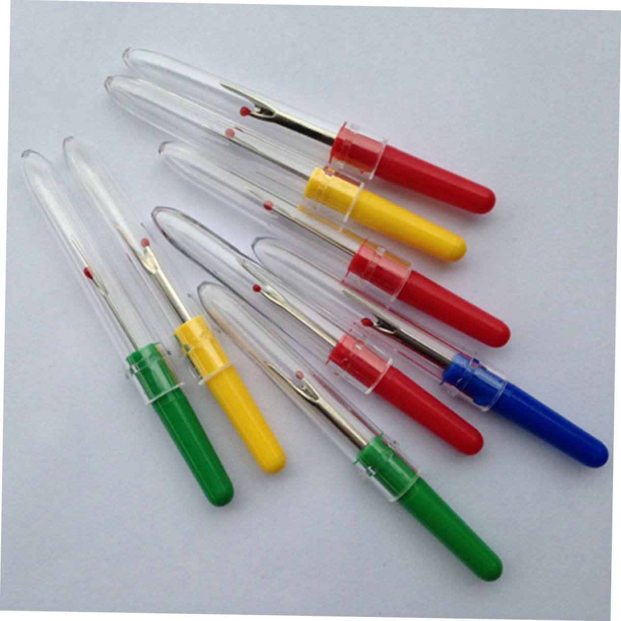 CORHAD 24pcs Seam Ripper Plastic Handle Random Unpicker for Removal Sewing and Embroidery Projects