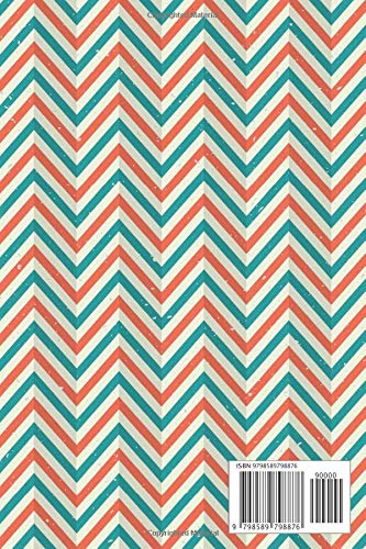 Notebook Zigzag Retro Monogram Initial Letter L: Vintage lover 6" x 9" Notebook/Journal,120 lined pages - Image 2